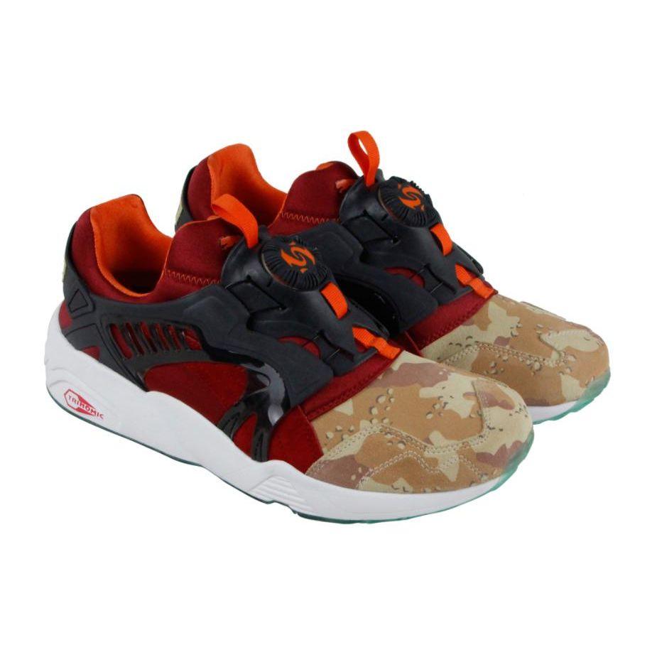 Puma Titolo x Atmos Disc Blaze Desert Dusk Men Sneakers Blue Dark-Navy-Ribbon-Red 363063-01