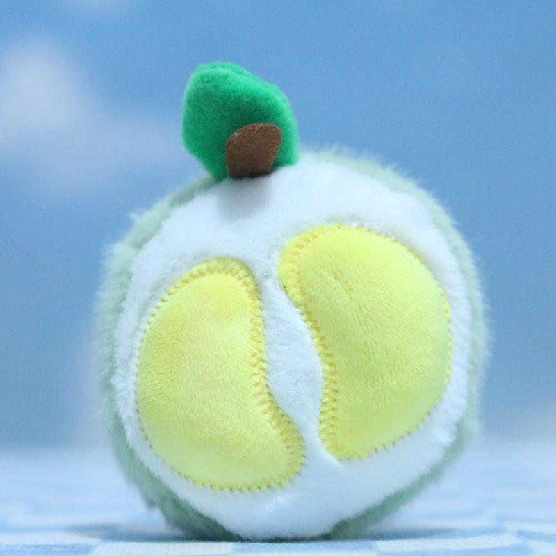 Adorable Cartoon Style Mini Fruit And Vegetable Plush Doll Keychain For Kids