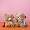 Cute Knight Teddy Bear Squishy Toy Soft Stuffed Animal With Red Cape And Blue Shield For Kids Birthday Gift Bedtime Companion