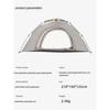 Automatic Pop Up Camping Tent Instant Setup Foldable Waterproof Sun Shelter Heavy Duty Polyester Fabric Double Layer for Outdoor Picnic Beach