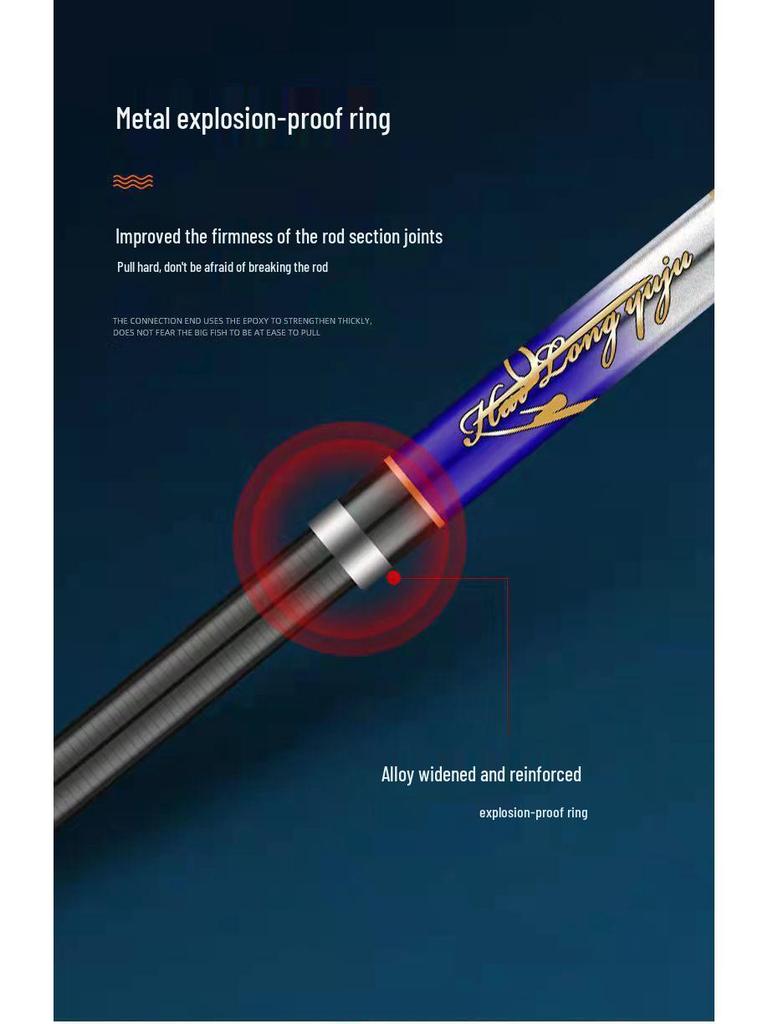 Ultra-Thin High Carbon Crucian Carp Hand Fishing Rod - Super Hard, Wild All-Around Rod, 28/19 Tone, Hot Seller