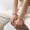 18k Gold-Plated Double Layer Bracelet with Faux Pearl & Zircon Inlay - European & American Style Fashion Jewelry