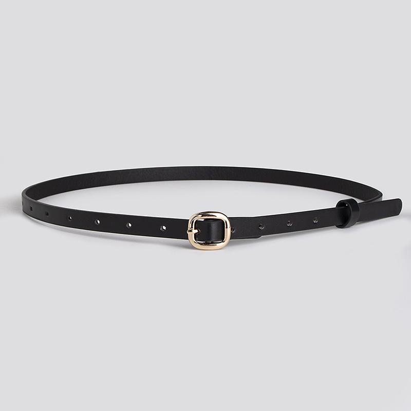 New Women's Japanese Buckle Skirt with Clothing Belt Exquisite Commuter Women's Thin Belt Sweet
