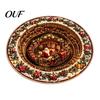 Christmas Party Supplies 3D Round Rug, Optical Illusion Area Santa Claus Deep Hole Floor Mat Prints, Non-slip Welcome Rug for Entrance Living