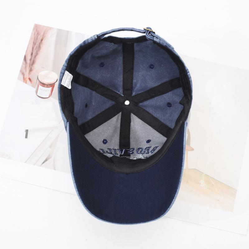 Four Seasons Men's Baseball Cap Casual Wash Embroidered Cap Curved Brim Bowler Sun Hat Official Website