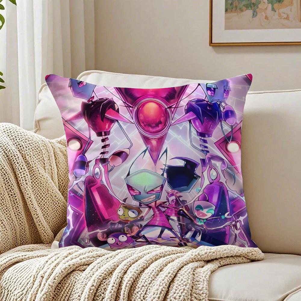 animation surreal IInvader ZZim Cushion Cover Pillowcase Antidustmite living Room Sofa Decor Cushion Room 30X30cm