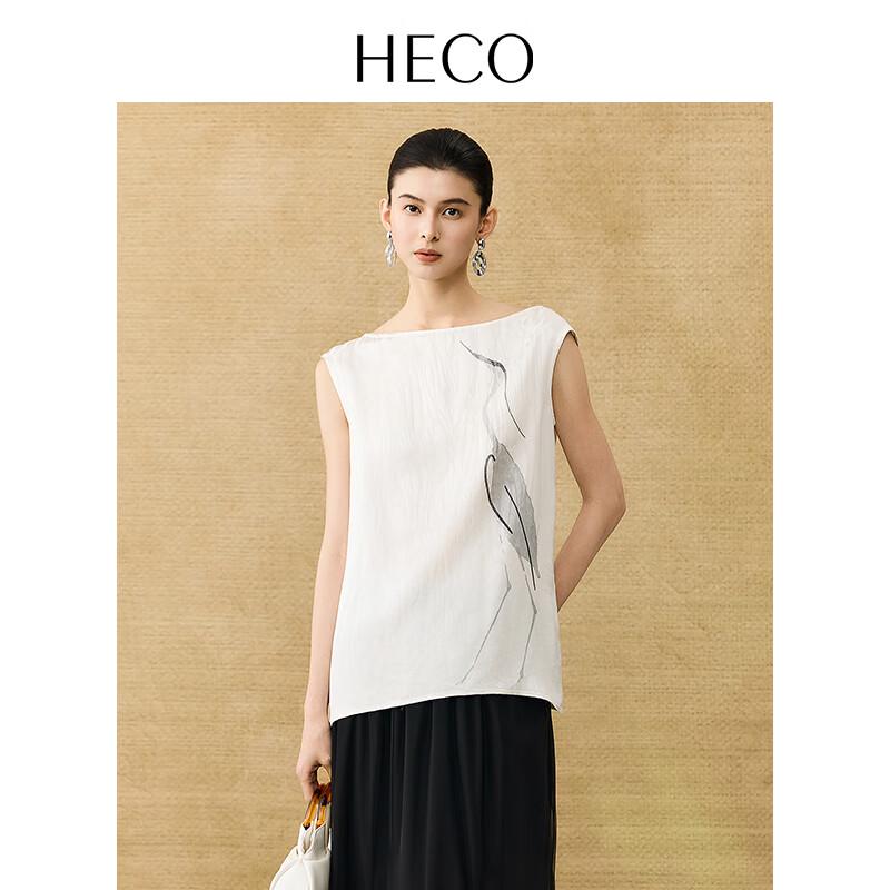 HECO New Chinese Style Rayon Cooling Sleeveless T-Shirt M