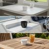 Flush-Mount Recessed Cup Holder Easy To Install Embedded Plastic