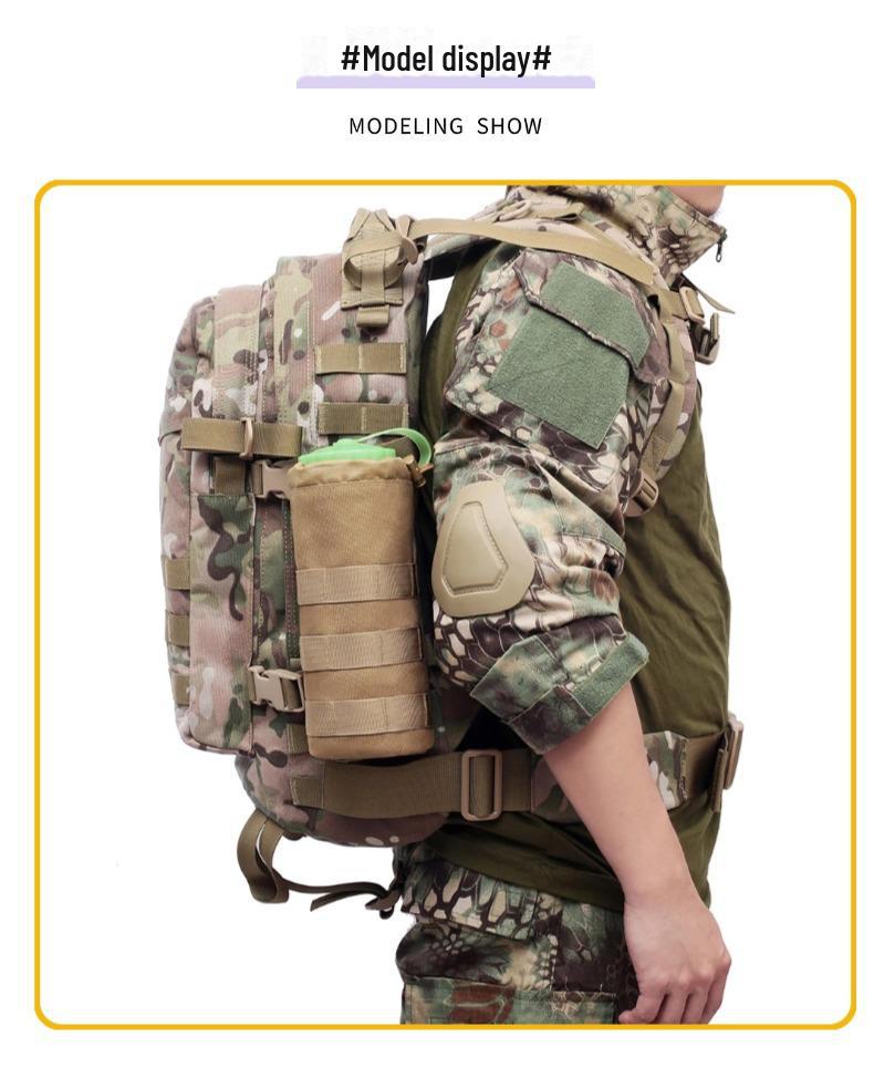 Přenosná sada MOLLE šálek na čaj a láhev na vodu na cestování