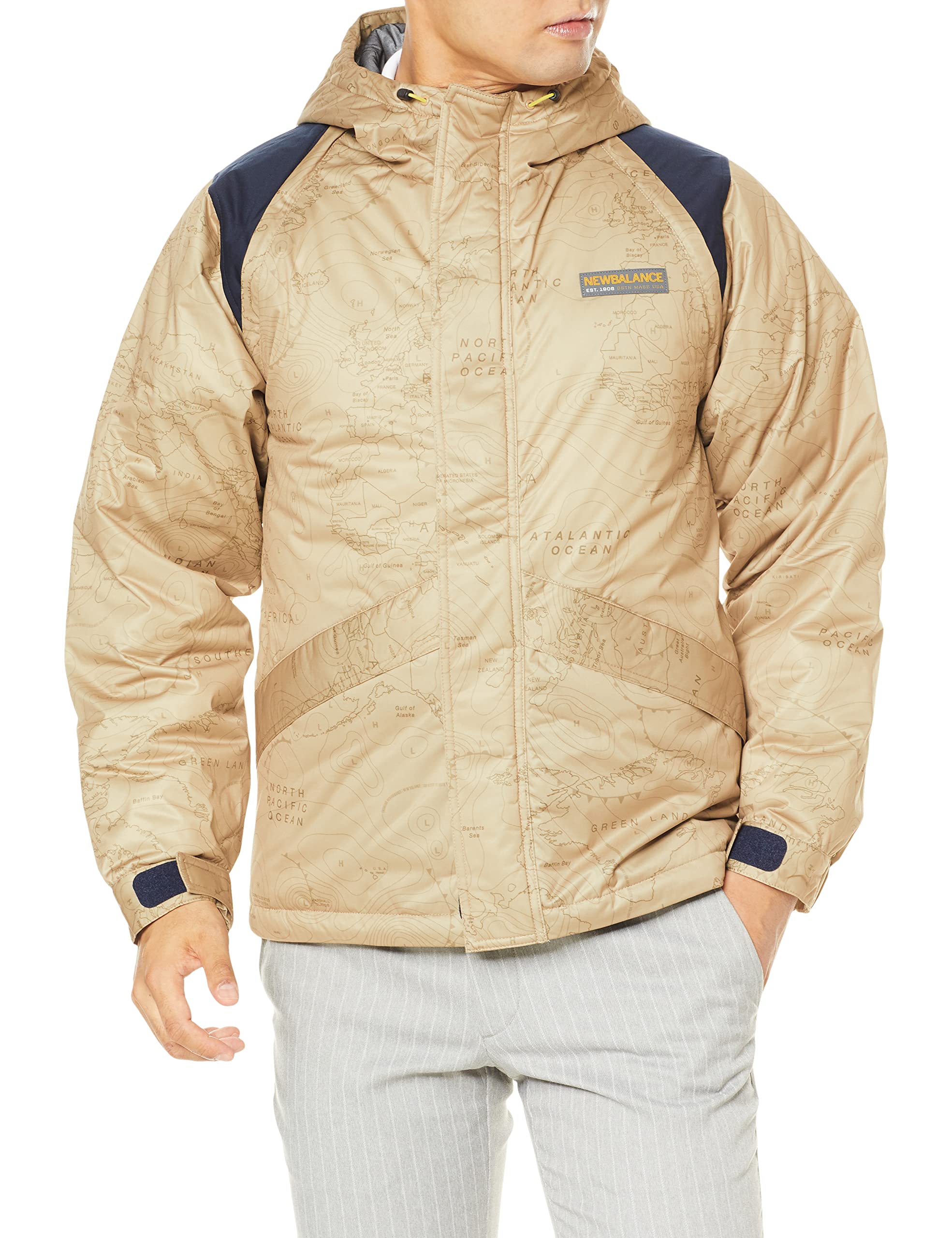 

Golf 2WAY Filled Zip Up Blouson Heat 6 [New Balance] (Windproof, Stretch, Retention) / Men s / 012-1220008 040_Beige [LL]