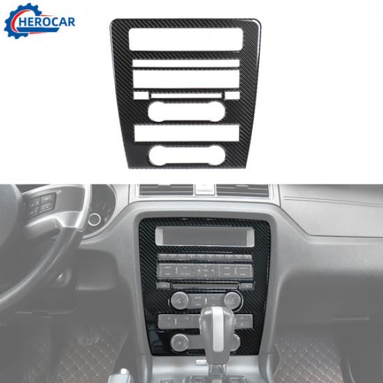 Central Control Dash Panel Frame Decor Trim Cover for Ford Mustang 09-13 Carbon