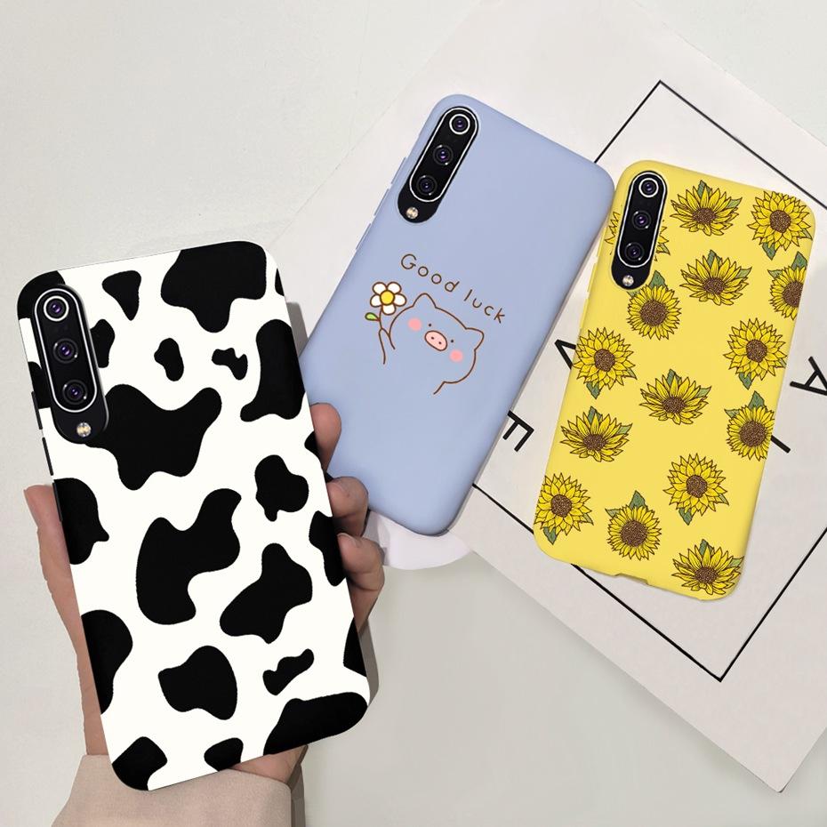 Phone Case For Xiaomi Mi 9 Lite Case Cute Silicone Back Cover For Xiaomi Mi 9 SE Mi9 9SE Mi9lite Phone Shell Soft TPU Bumper