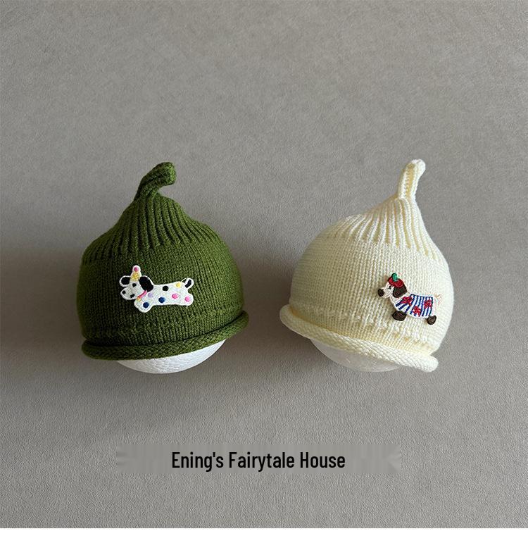 Adorable Infant & Toddler Wool Hat - New Autumn/Winter Style for Boys & Girls, Pacifier-Friendly, Warm, Perfect for Small Month Olds