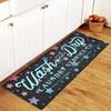 Star Patterned Laundry Room Rug, Long Flannel Floor Mat, Non-Slip Washable Soft Carpet for Kitchen Mudroom, Home Decor, 1PC