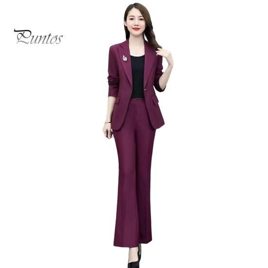 

Женский комплект из 2 предметов: пальто и брюки, отложной воротник, длинные рукава, пиджак, облегающий крой, однотонные расклешенные брюки, повседневная одежда для поездок на работу и в офис 3XL