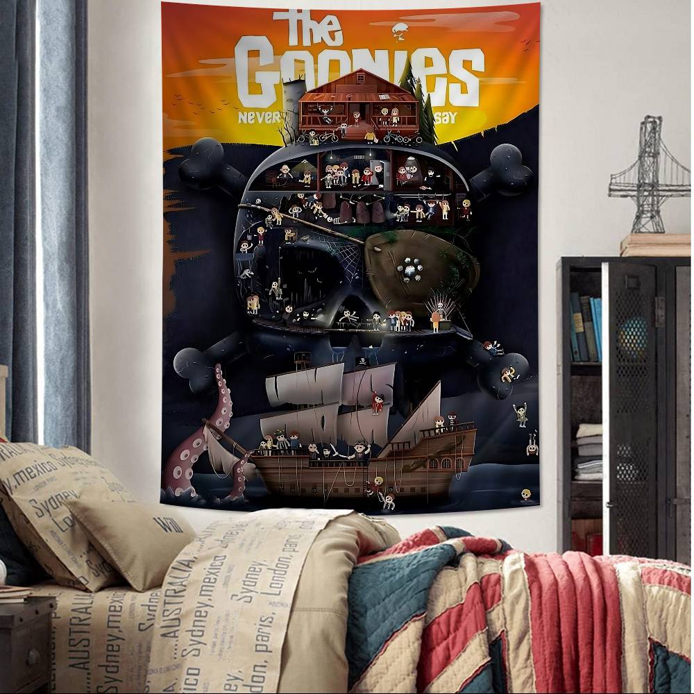 

Classic The GGoonies Moives Cartoon Tapestry Art Science Fiction Room Home Decor Wall Hanging Home Decor 74x94cm(29x37in)