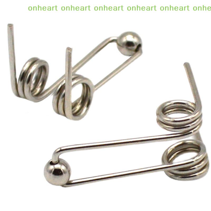 [C]2Pcs Wire Diameter 1.2mm Curling Iron Replacement Double Return Torsion Spring Hair Curling Rod Accessories