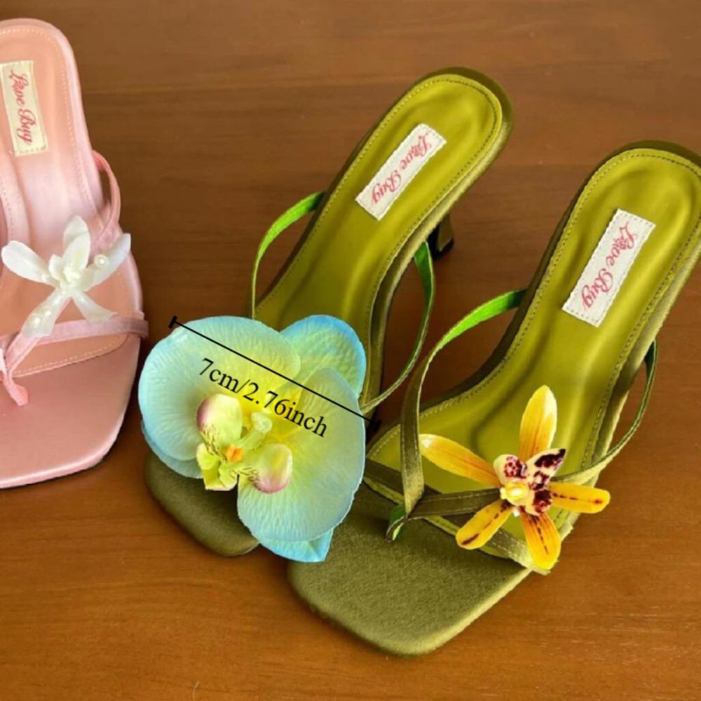 Sandalen Dekorationen Blume Schuhzubehör Abnehmbare DIY Schuhschnalle Schmetterling Orchidee Schuhe Charms Urlaubsstil