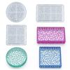 Diamond Pattern Storage Tray Coaster Mold Silicone Ornament Mold Resin Casting Molds for Making Faux Agate Slice Cup Mat