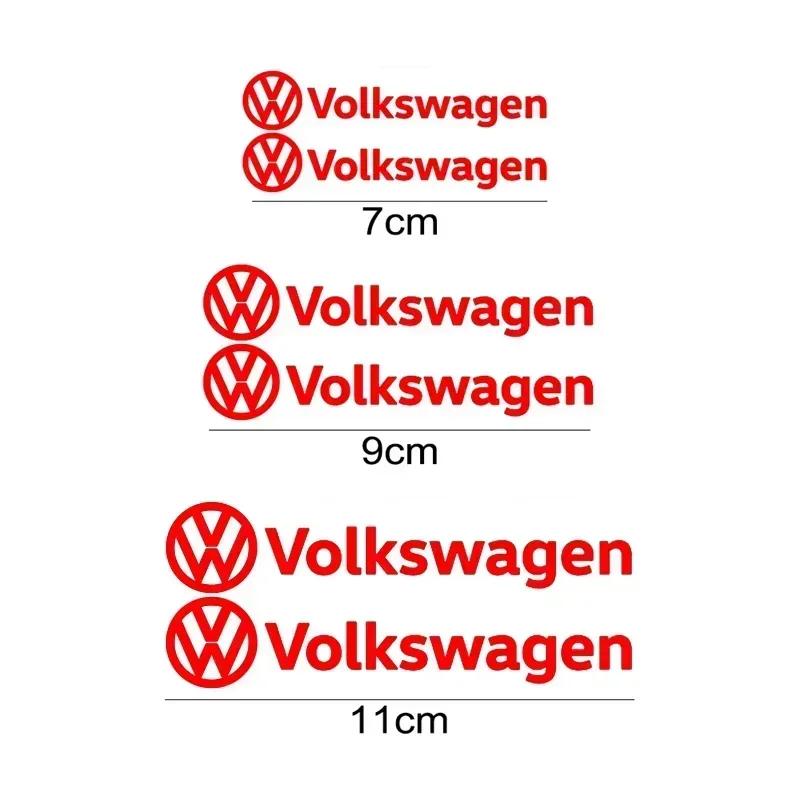 

New 6pcs Car Caliper Refitted Sticker Body Styling for Volkswagen Touareg Jetta Scirocco Beetle Tiguan Golf Passat Touran S сірий колір