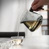 400ml Wooden Handle High Borosilicate Glass Tea Pitcher Fair Cup Chahai Kung Fu Tea Set Milk Pourer Glass Pot Coffee Pitcher