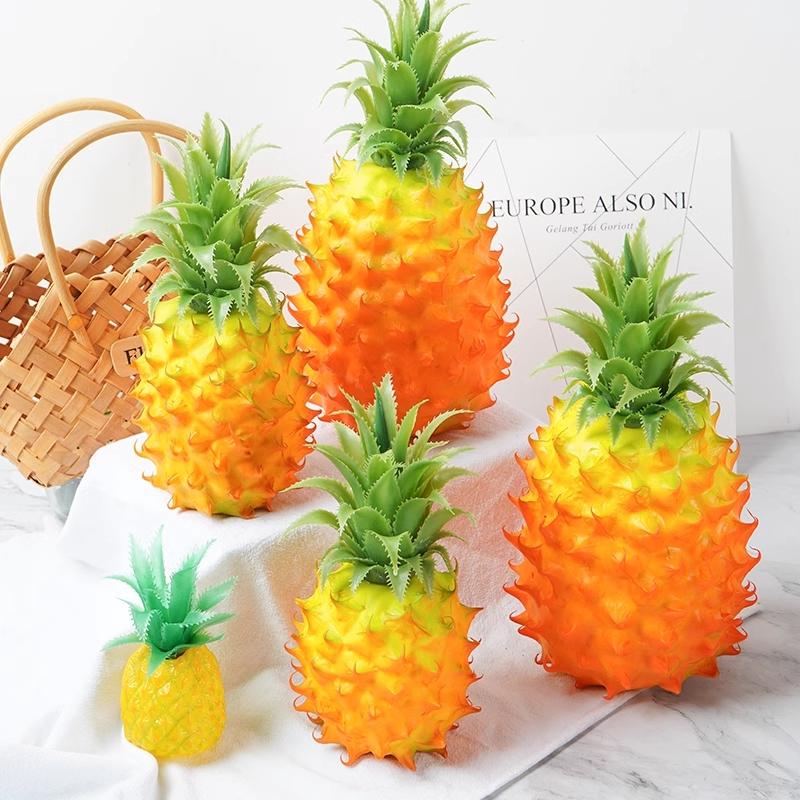 Festive Party Supplies Artificial Decorations Fruits Simulation Pineapple Model Decoration Plastic Crafts Fake Fruit Props