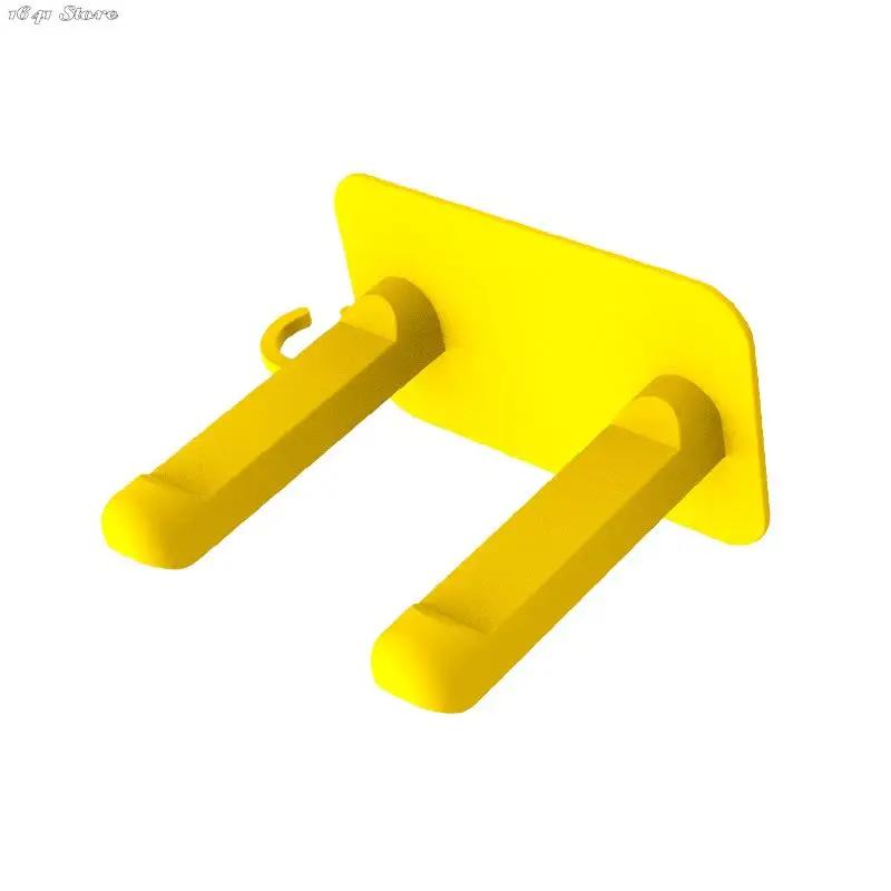 

2pecs Тримач для фена для ванної кімнати Повітродувка Домашній органайзер Клейкий настінний кріплення до нігтів Без слідів Наклейки Догляд за волоссям Стійка для зберігання фена жовтий