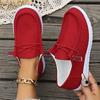 Casual large size shallow mouth breathable women's shoes autumn new women's comfortable flat-soled single shoes women