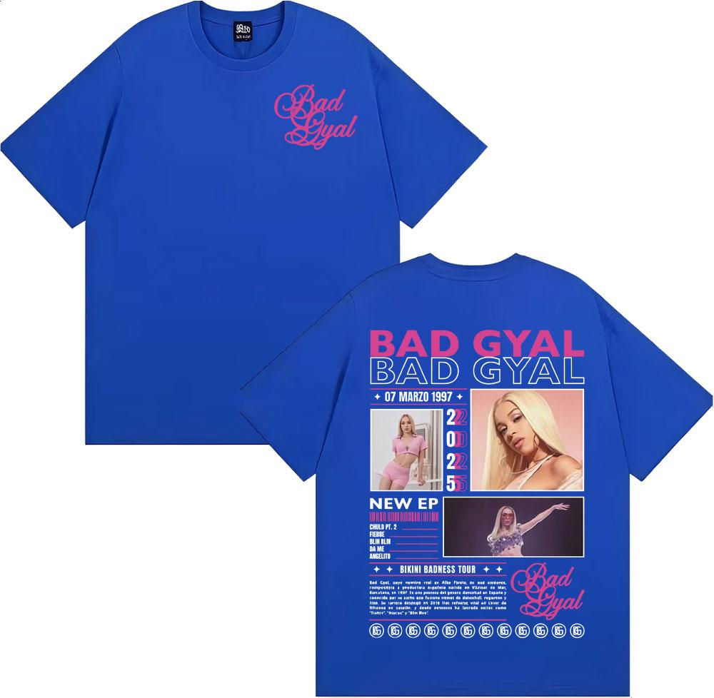 Bad Gyal Bikini Badness Tour 2025 Graphic T-shirts Men Women Fashion Aesthetic Short Sleeve T Shirts Comfort 100% Cotton T Shirt