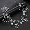 DIEZI Elegant Women Hair Accessories Bridal Headband Crystal Pearl Hairband Head Ornament Ladies New Hair Jewelry For Wedding