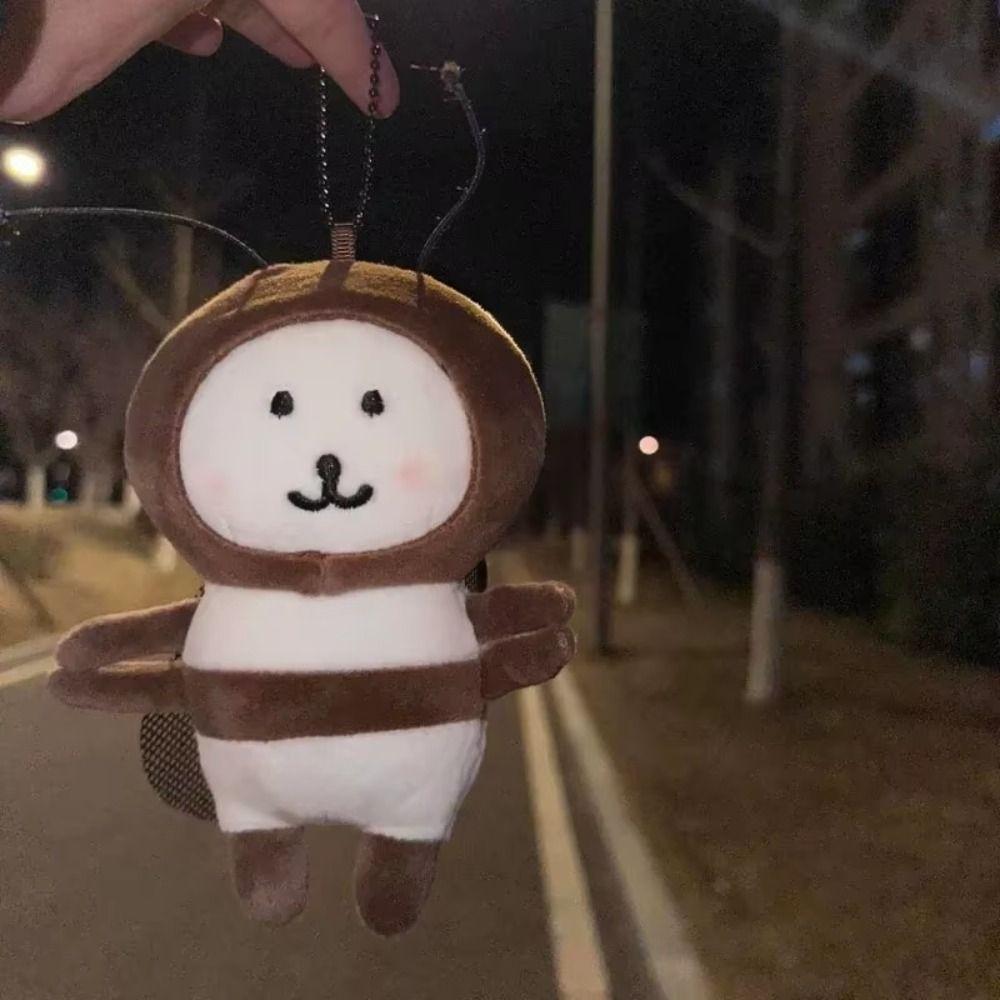 PP Cotton Cockroach Self-deprecating Bear Doll Chiikawa Plush Dolls  Hanging Accessory