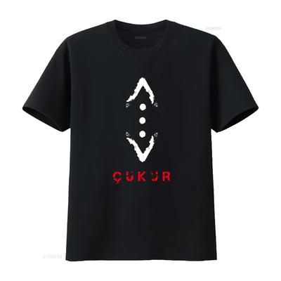 Cukur TV Series Inspired T Shirt with Unique White Design for American Fashion Enthusiasts Vintage Washed Top For Everyday Wear
