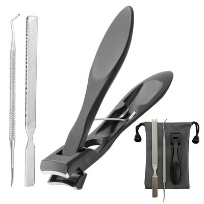TAKES Nail Clippers with Blades for Ingrown Nails and Thick Stainless Includes Nail File and Prong Dermatologist-approved Wide-Opening Nails, Steel,