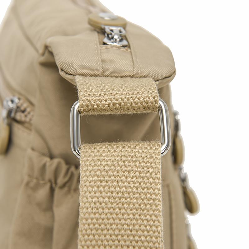 Large Capacity Water-Repellent Nylon Bag Women's Shoulder Crossbody Bag Multi-Pocket Middle-Aged Mother Bag