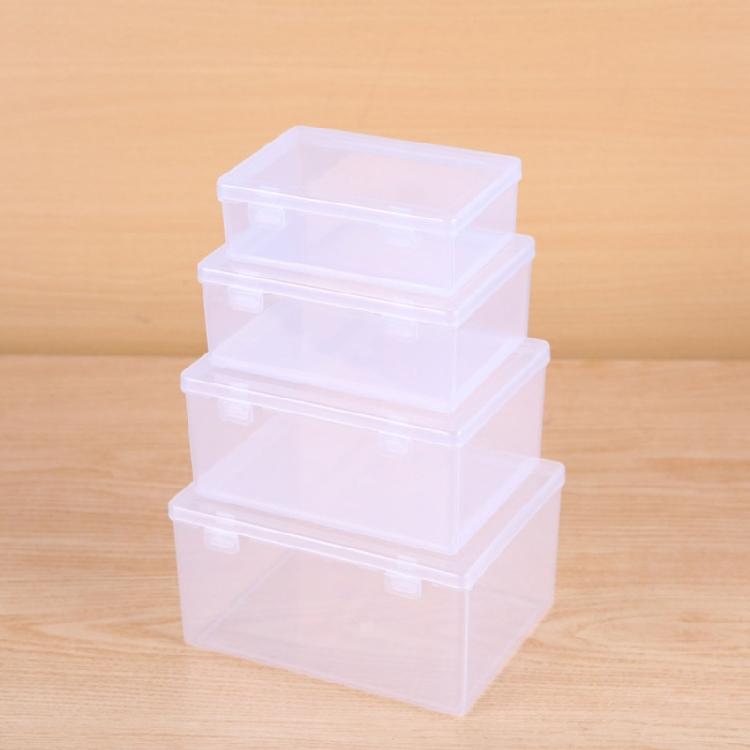 קופסת אחסון שקופה פרקטית מארגני אחסון מפלסטיק שקוף עם מכסה מתנה