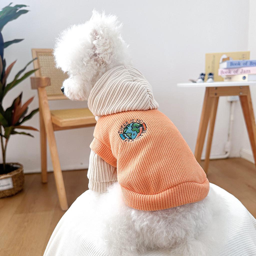 Pet Hooded Sweatshirt Puppy Cat Autumn and Winter Coats Sweatshirt Puppy Clothes Dog Clothes for Small Dogs