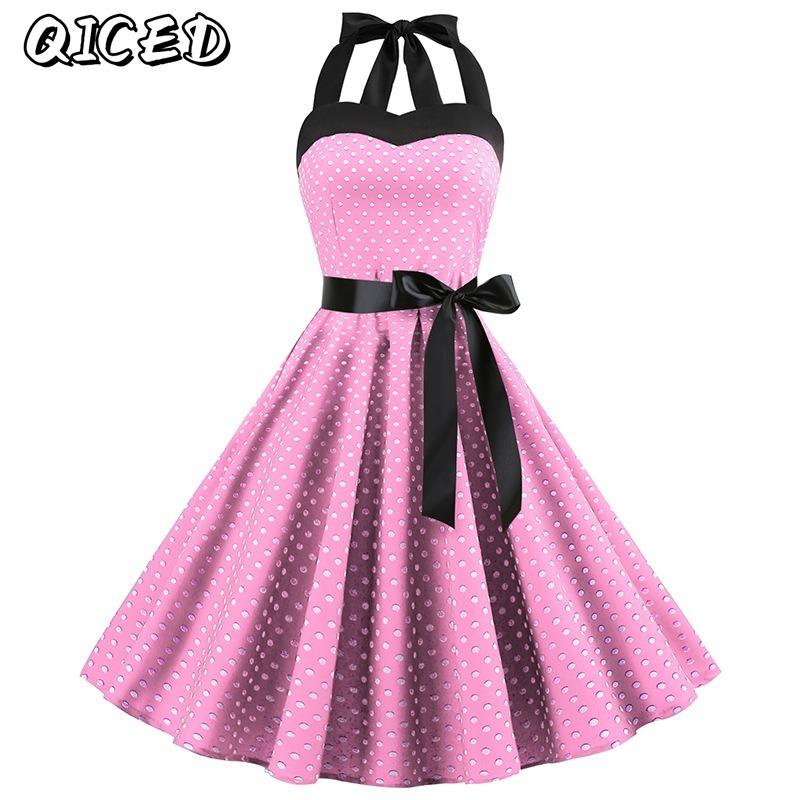 QICED Fashion Summer Spring Sleeveless Casual Dresses