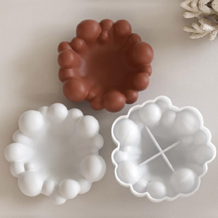 Multifunctional Cloud Shape Tray Molds Epoxy Resin Silicone Moulds Dish Moulds for Crafting Dishes and Vanity Organizers