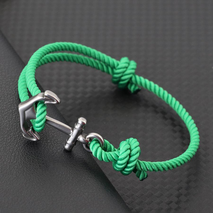 Trendy Anchor Bracelet Milanese Rope Braided Braclet Men Women Casual Accessories Beach Surf Viking Adventure Jewelry Gifts