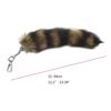 Foxes Racoon Tail Keychain Furry Pendant Key-Chain Bags Charm Keys-Holder Couple Keyrings for Backpack Car Decoration