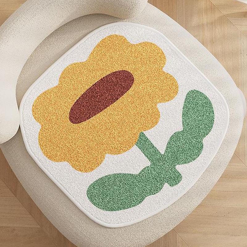 Autumn Plush Non-Slip Butt Pad, Winter Imitation Cashmere Thickened Cushion, Dormitory Student Classroom Stool Cushion