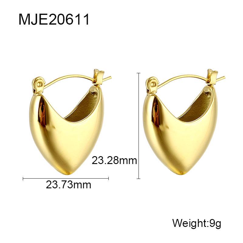 French-Inspired Stainless Steel Minimalist Ear Cuff: Trendy, Lightweight Luxury Earrings with Niche Design