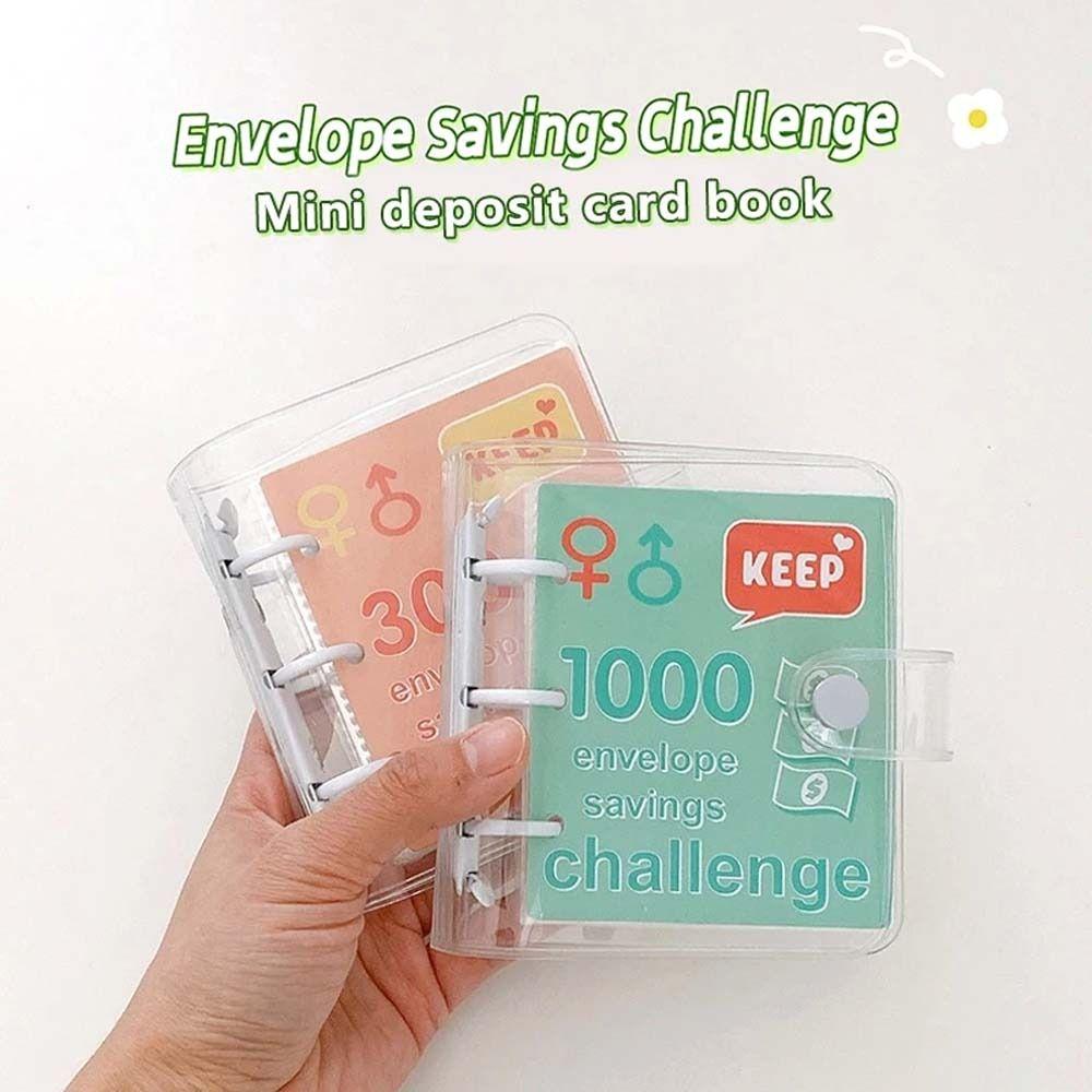 $150/300/500/1000 Money Saving Binder Cash Budget Storage Book Mini Budget Binder Save Money