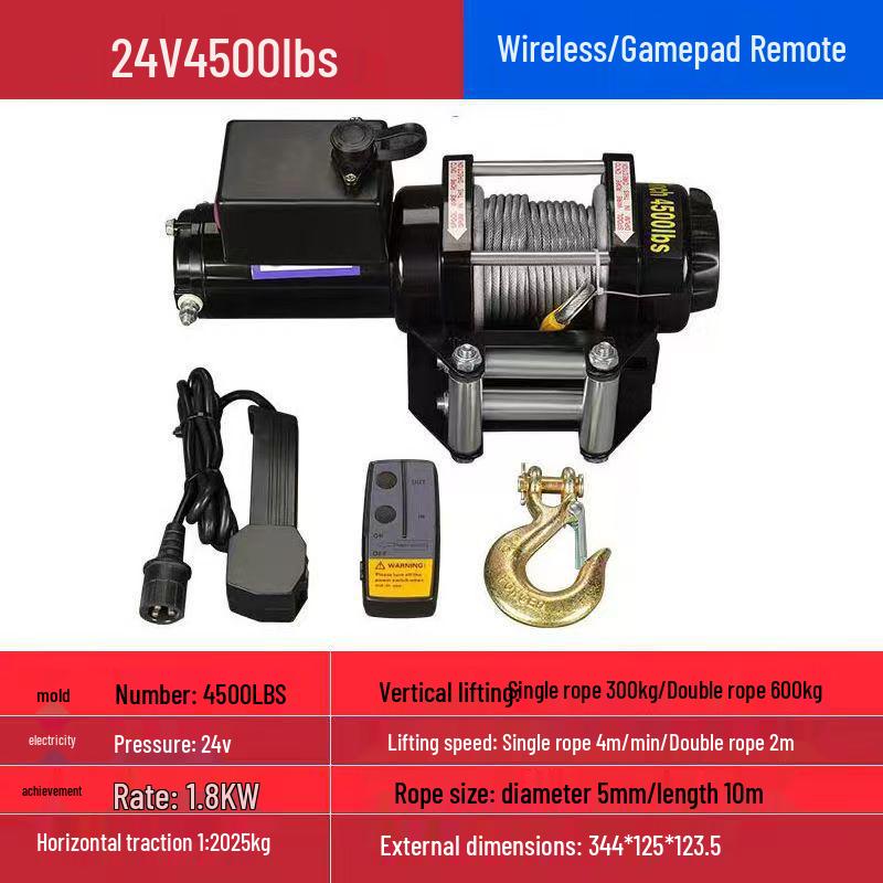 12V/24V Electric Off-Road Car Winch & Hoist