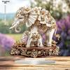 2D Flat Acrylic Elephant Decoration, Suitable for Indoor and Outdoor Decoration - No Batteries/electricity Required, Perfe