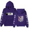 Attack on Titan Levi Ackerman Hoodie, Wings of Freedom Cherry Blossom Printed Pullover Hooded Sweatshirt Casual Long Sleeve Hoodie