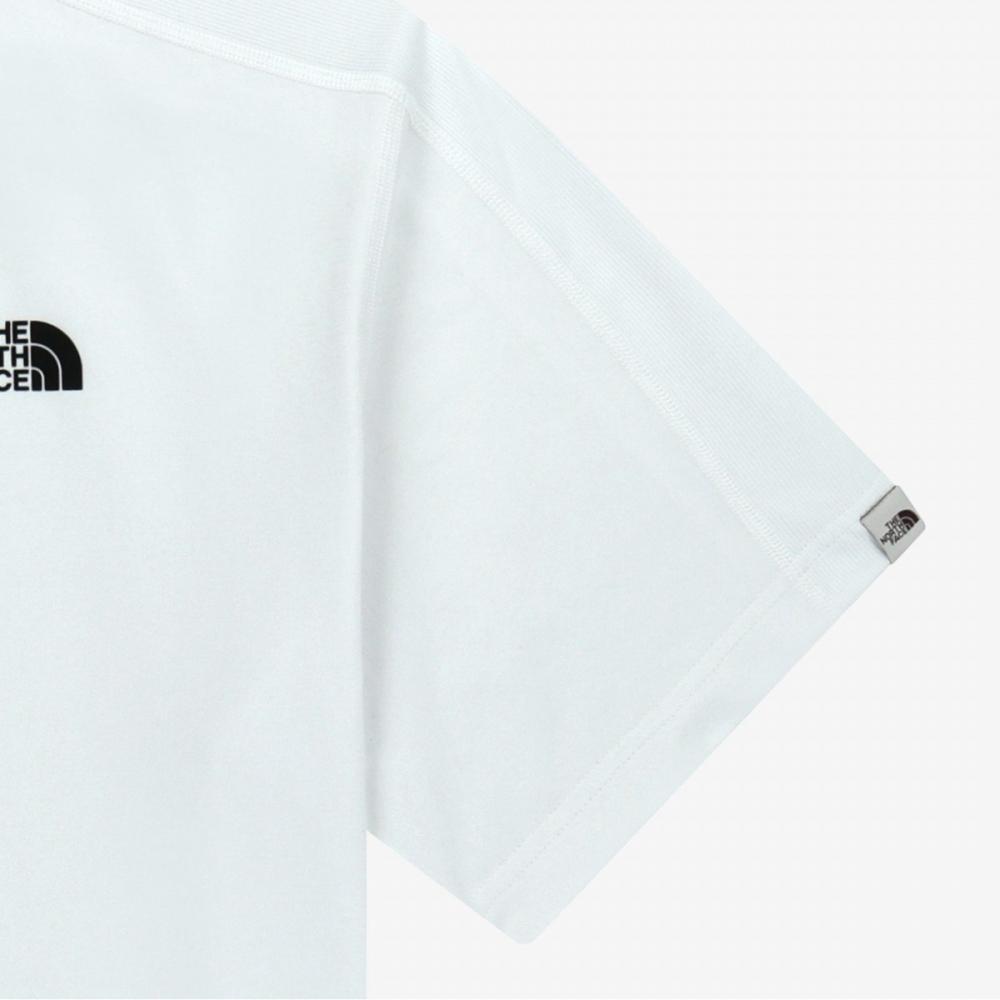 [north Face Official] Nt7ur15j White Label Hybrid Waffle Short Sleeve Round Tee White