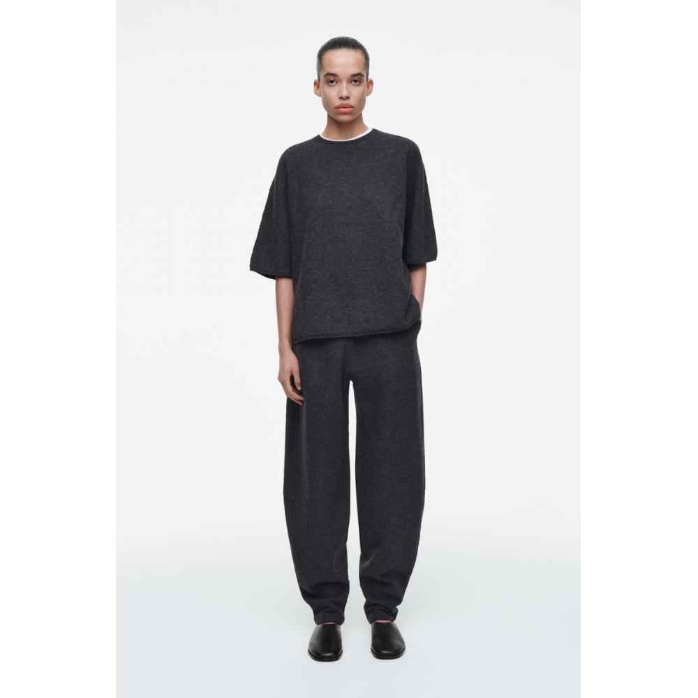 

Cos Japan Boiled Merino Wool Pants charcoal melange/M