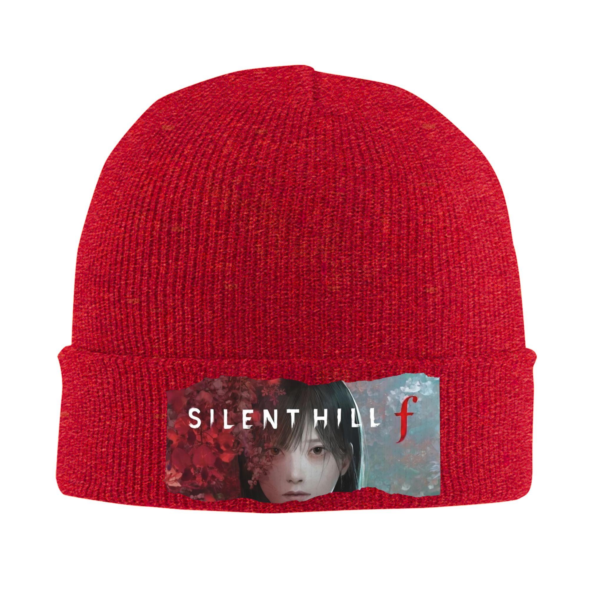 FeUnisex Unisex Silent Hill f Edition Beanie Hats Casual Knit Hat Autumn Winter Kpop Caps Graphic Thermal Elastic Bonnet Hats One Size