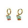 New Fashion Christmas Earrings: Creative Snowman & Tree Design In Stainless Steel